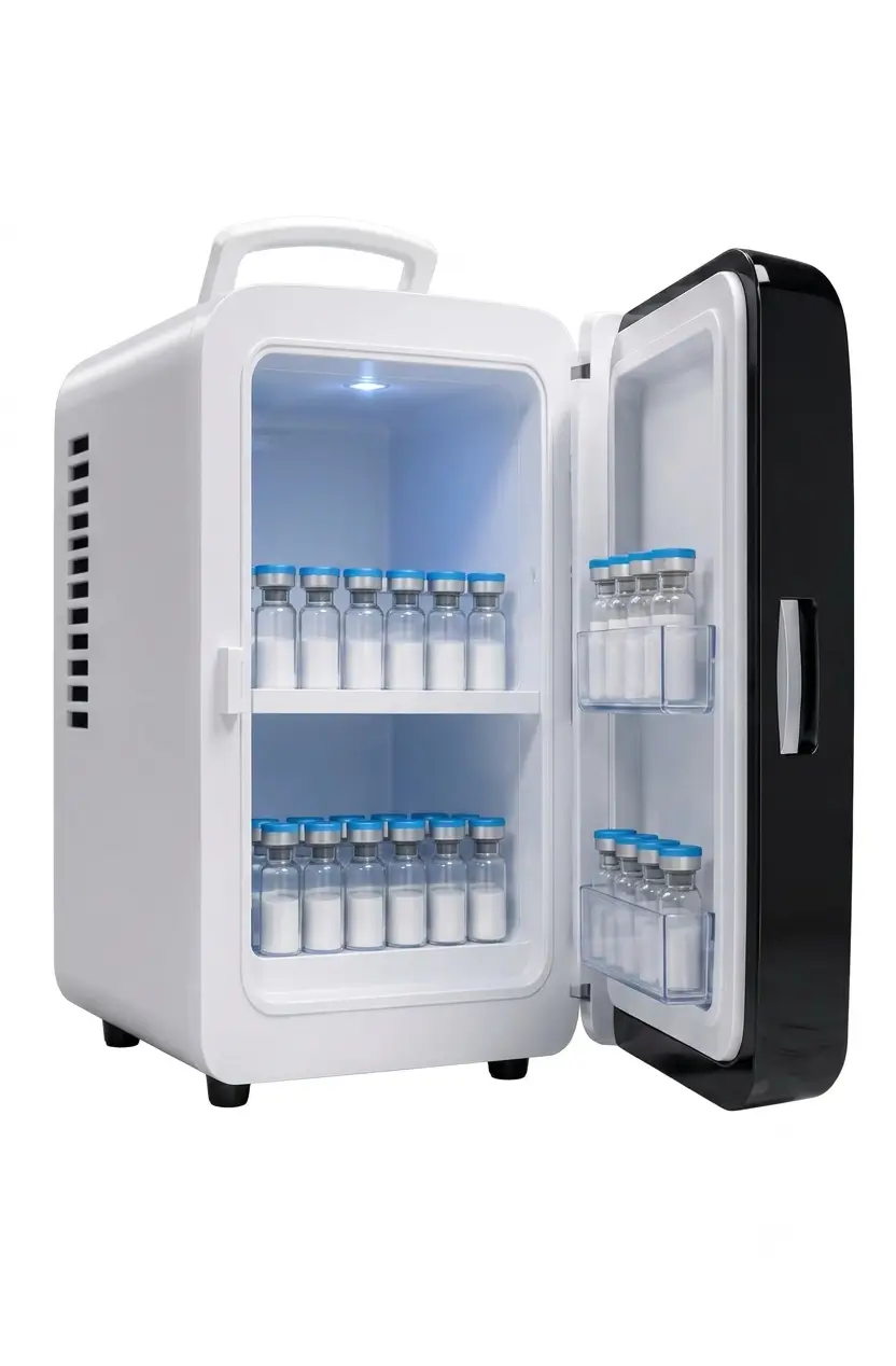 Buy compact research storage fridge for laboratory peptide and reagent cold-chain protection