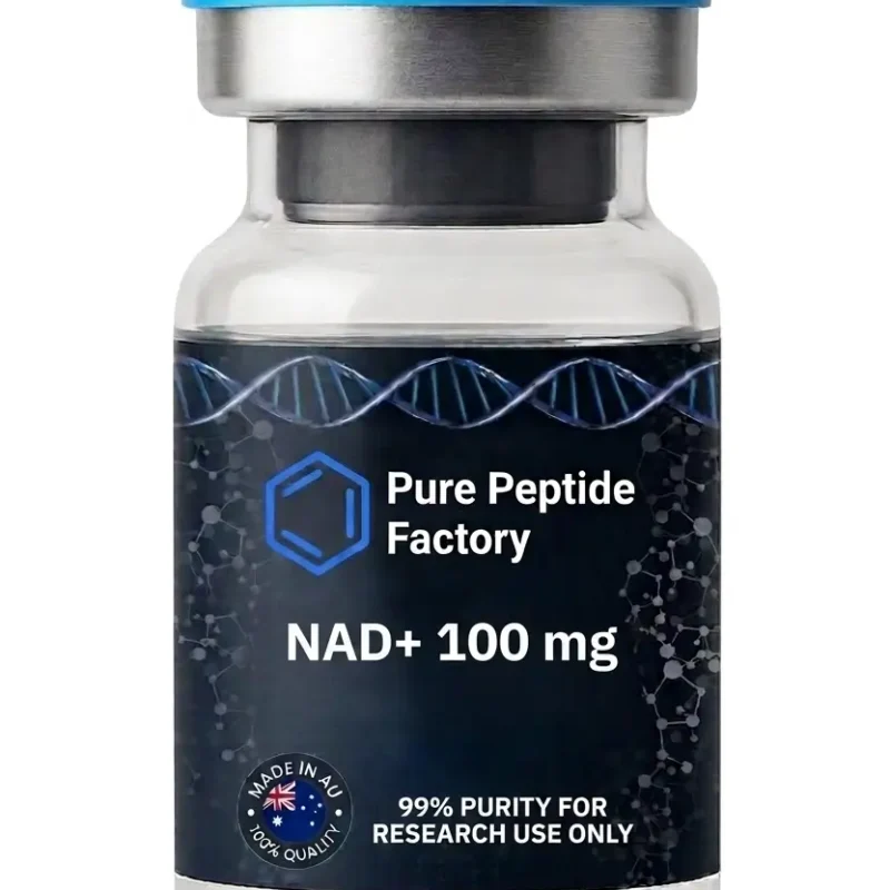 Buy nad peptide 100mg research-grade coenzyme for laboratory applications in cellular energy, sirtuin activation, and DNA repair pathways.