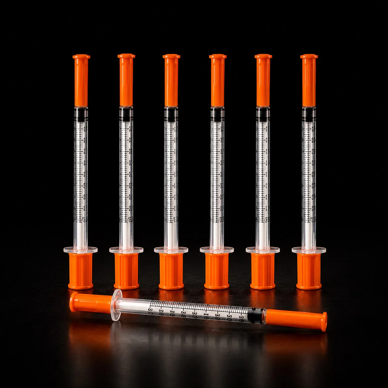 Buy premium insulin syringes 31g 6mm for laboratory peptide reconstitution and precise subcutaneous dosing.